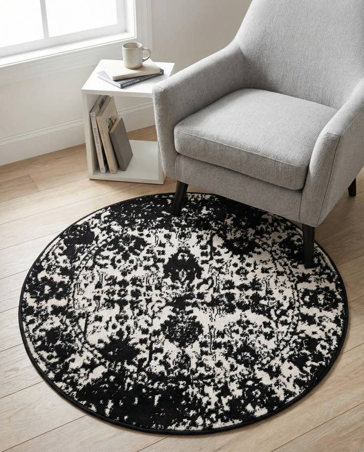 Detailansicht von 95cm x 95cm Oregon Rund Teppich