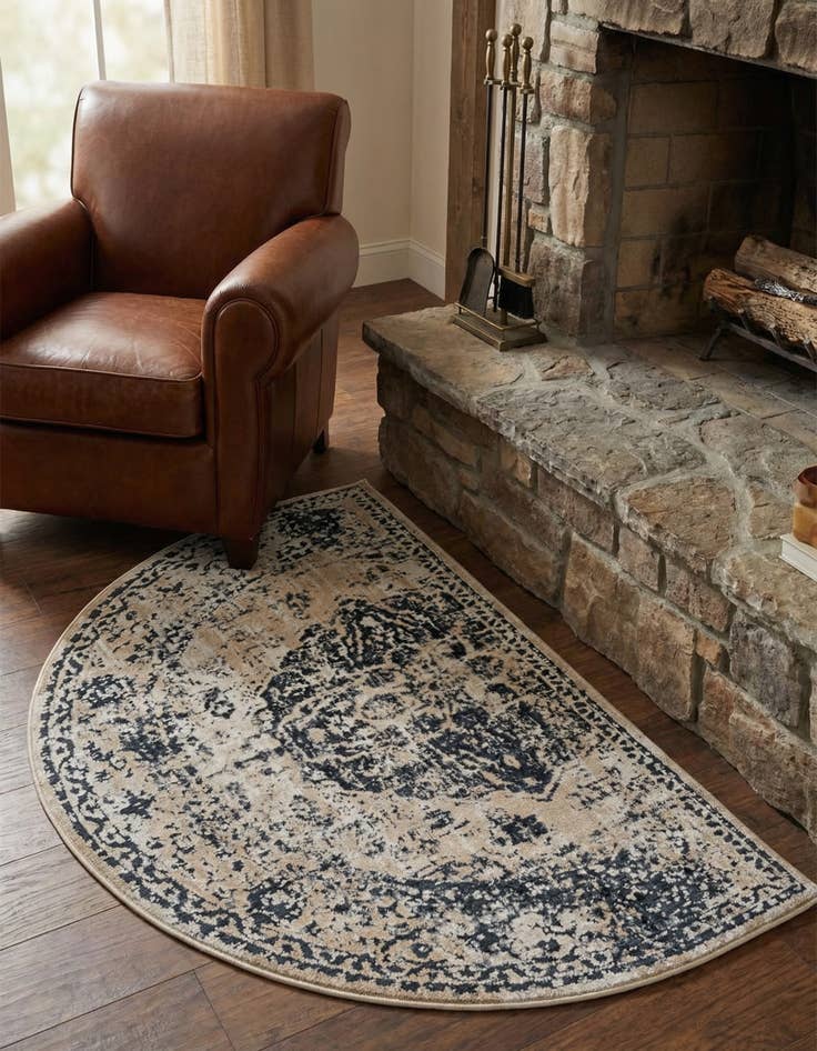 Detail image of 2' 7 x 4' Villa Hearth Rug