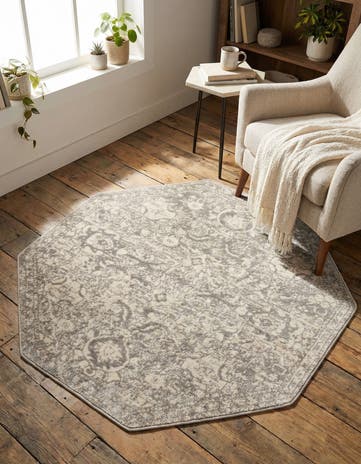 Gray Lola Octagon Rug