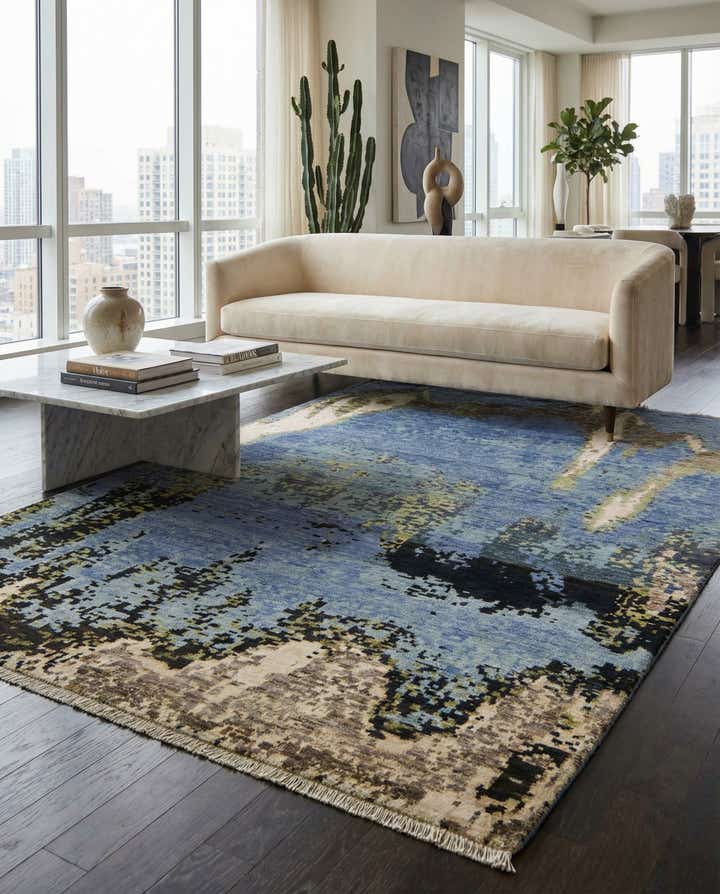 6' 5 x 9' 9 Hand Knotted Darya Rug