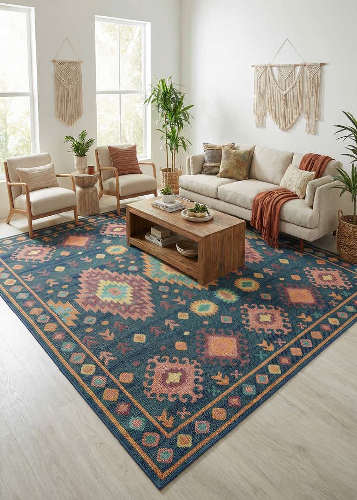 10' x 10' Easy-Clean Baja Indoor / Outdoor Square Rug