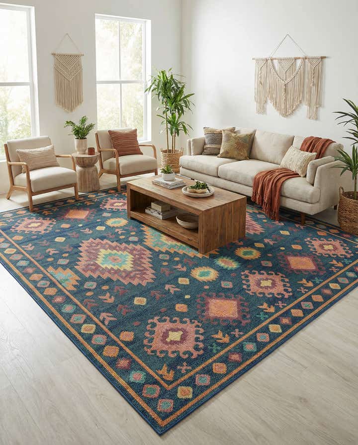 10' x 10' Easy-Clean Baja Indoor / Outdoor Square Rug