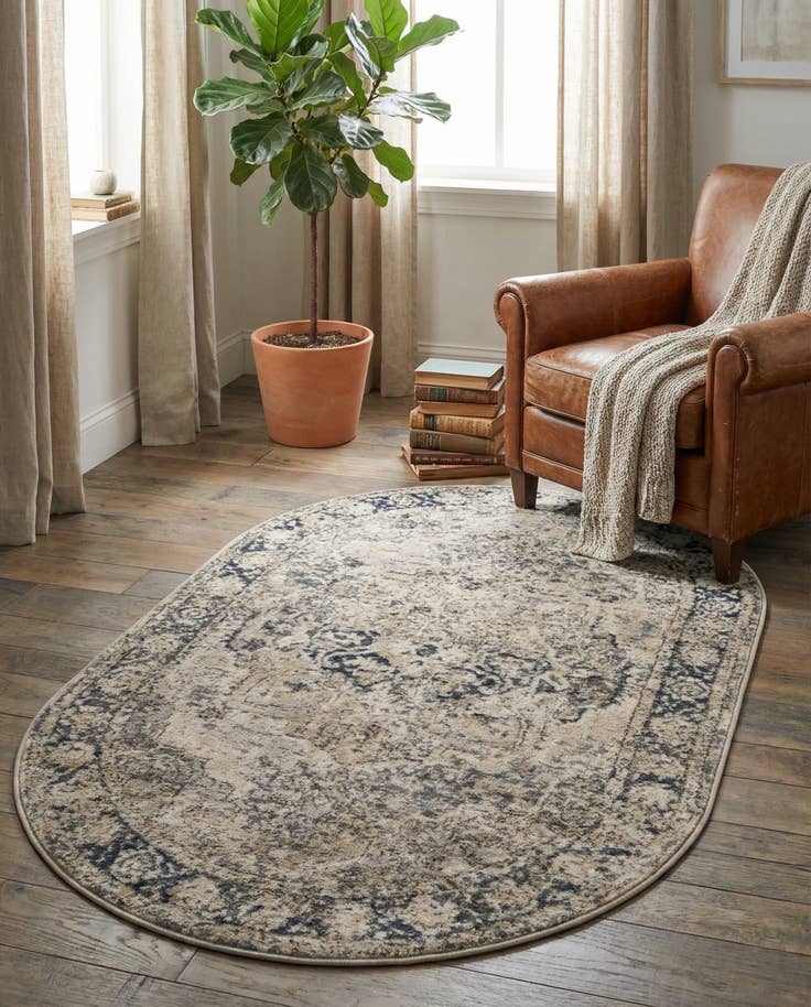 Detail image of 3' 1 x 5' 3 Oregon Oval Rug