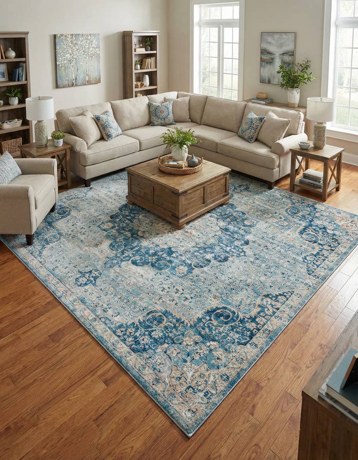 Detail image of 10' 2 x 10' 2 Newport Square Rug