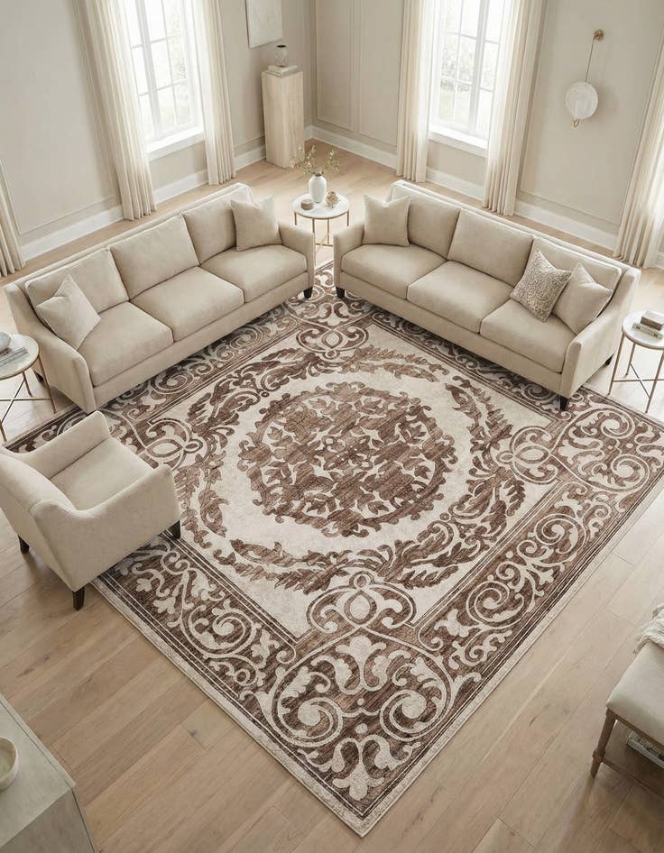 Detail image of 10' 8 x 10' 8 Hermitage Square Rug