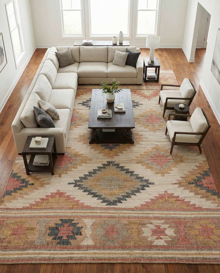 10' x 14' 1 Hand Woven Kilim Jute Rug