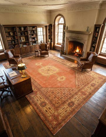 12' 8 x 19' 8 Hand Knotted Bucharest Wool Rug
