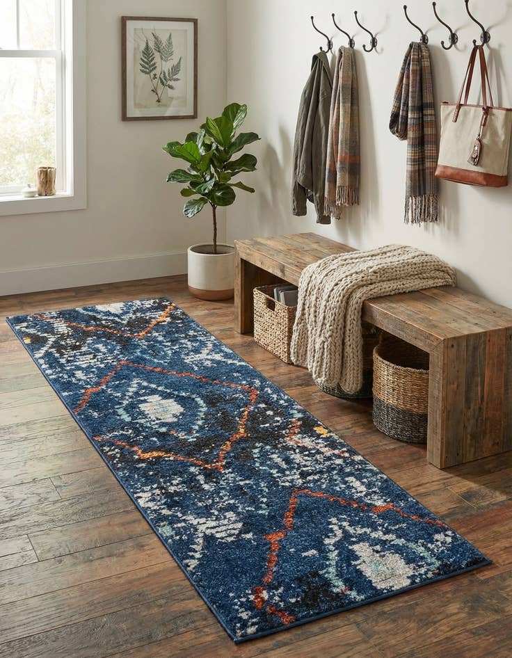 Detail image of 2' 2 x 6' Morocco Runner Rug