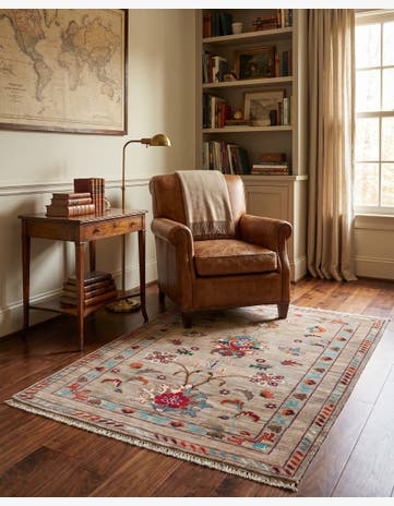 3' x 4' 2 Hand Knotted Ariana Ziegler Rug