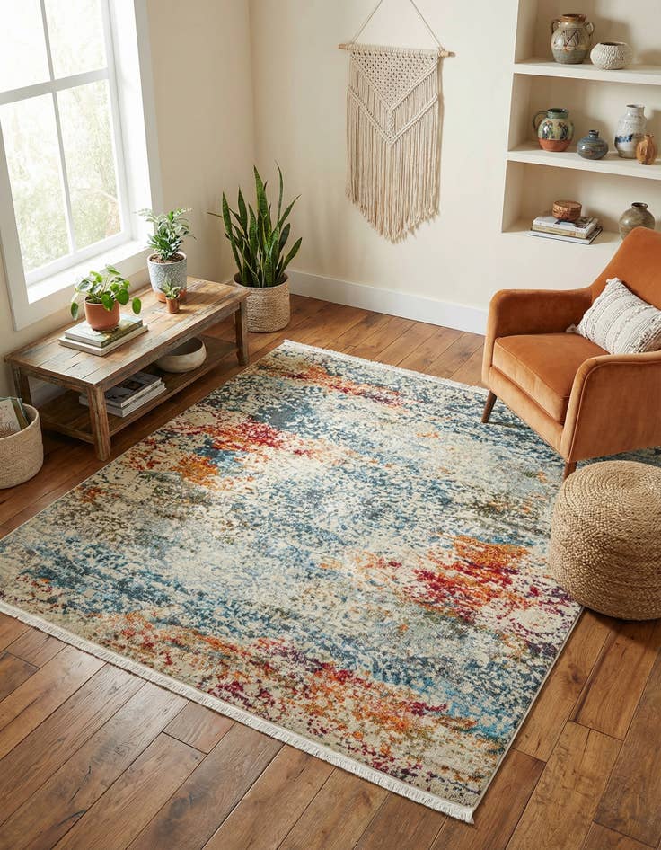 Detail image of 6' x 6' Santiago Square Rug