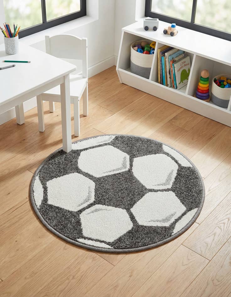 Detail image of 2' 2 x 2' 2 Whimsy Kids Round Rug