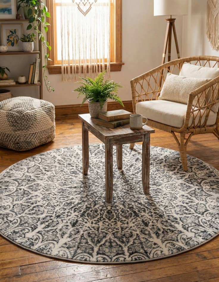 Detail image of 5' 3 x 5' 3 Monte Carlo Round Rug