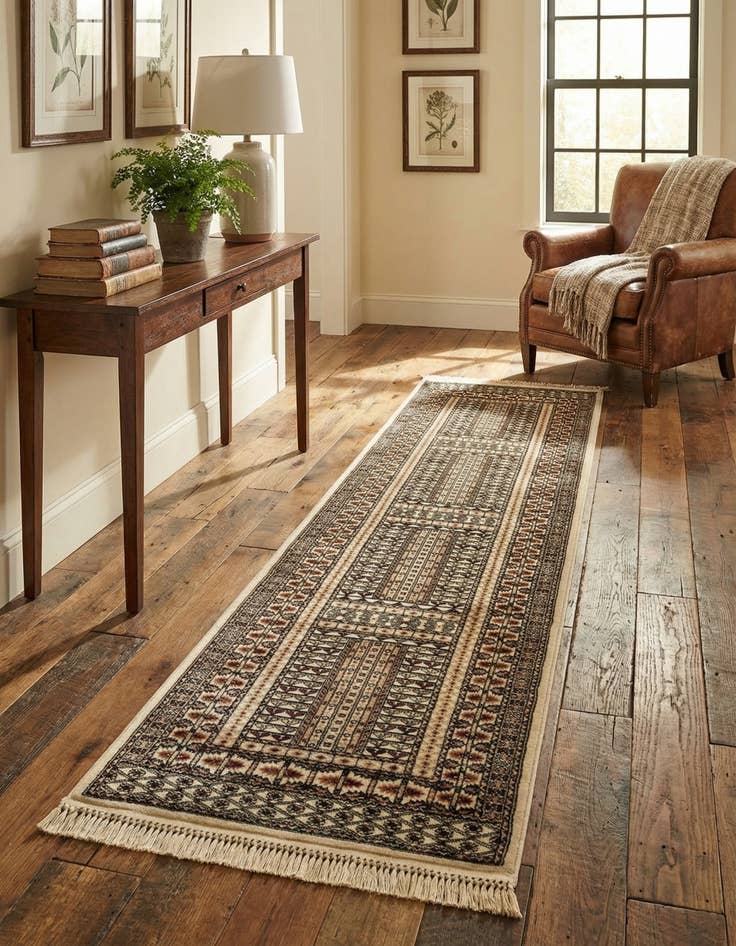 Detail image of 2' 7 x 10' Bokhara Runner Rug