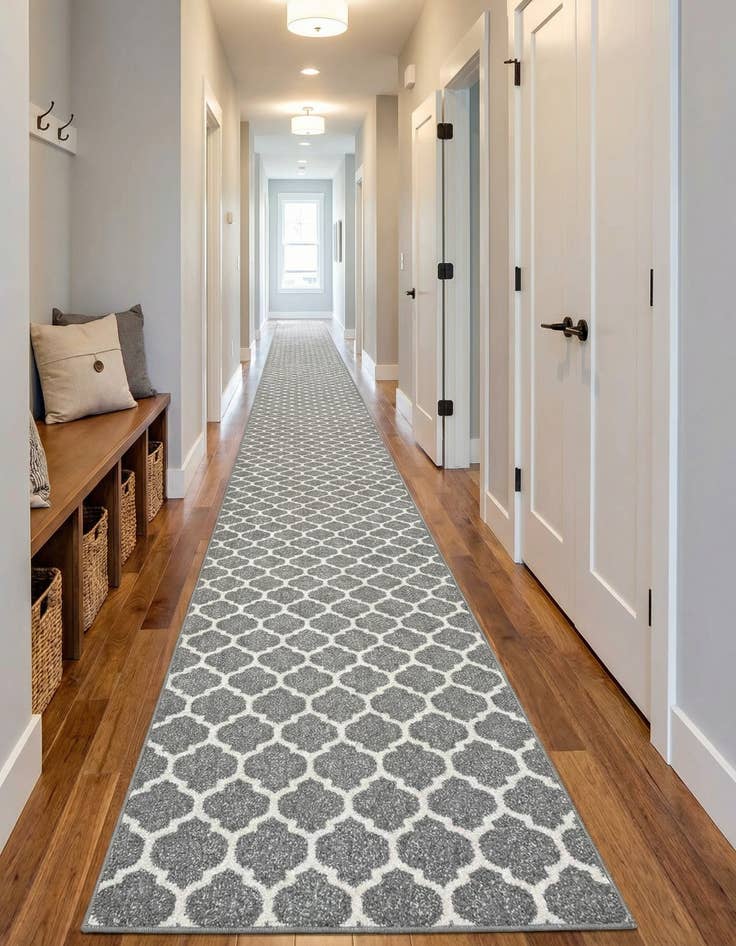 Detail image of 2' 7 x 19' 8 Lattice Runner Rug