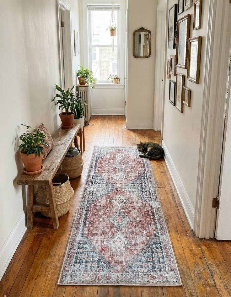 Detail image of 2' x 6' Washable Yara Runner Rug