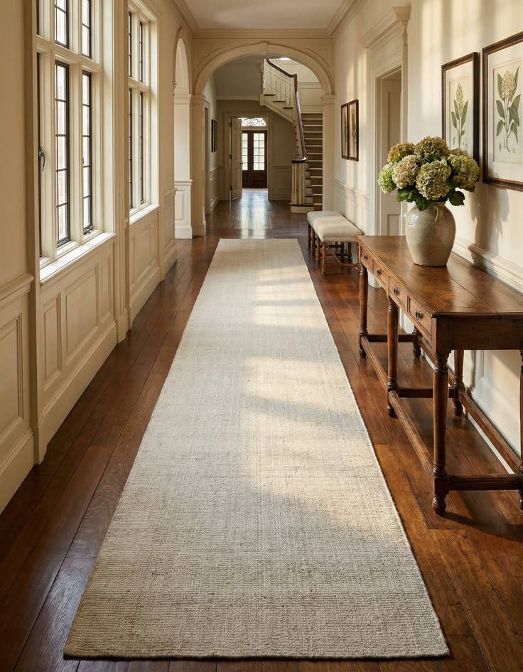 Detail image of 3' 3 x 19' 8  Hand Woven Jill Zarin English Manor Wool Runner Rug