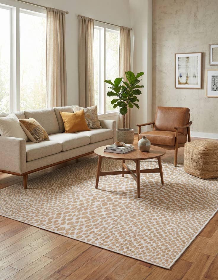 Detail image of 7' 10 x 7' 10  Washable Jill Zarin Cape Town Indoor / Outdoor Square Rug