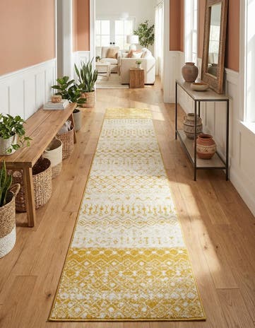 3' 3 x 16' 5 Moroccan Trellis Runner Rug