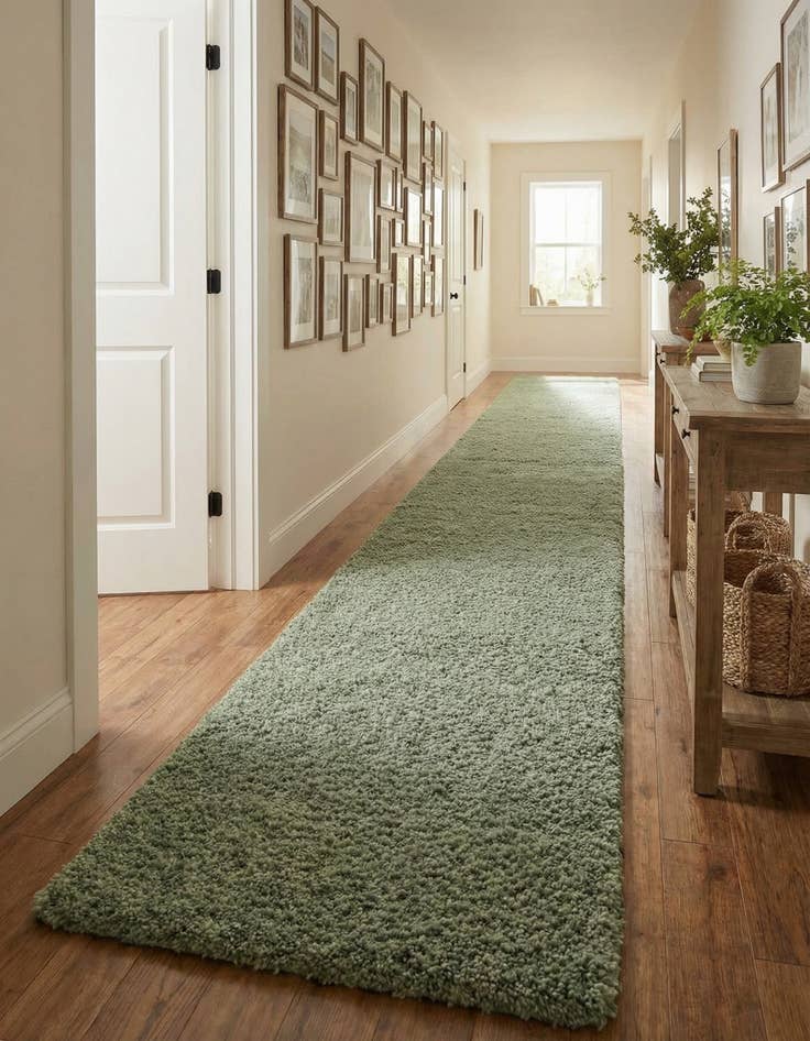 Detail image of  2' 7 x 16' 5 Zermatt Shag Runner Rug