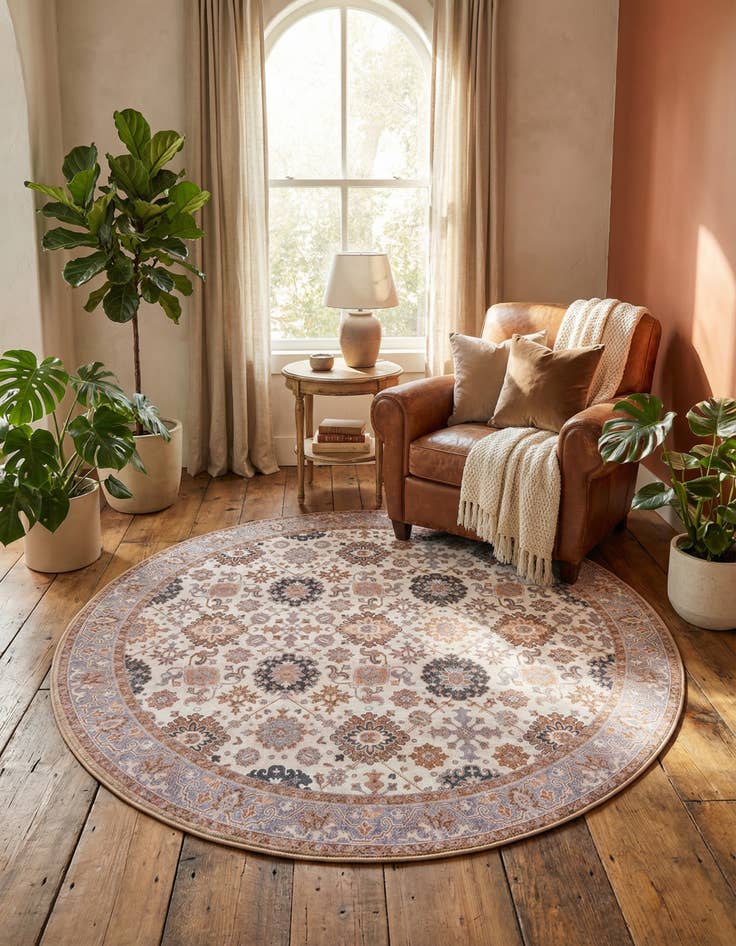 Detail image of 7' 10 x 7' 10 Timeless Round Rug