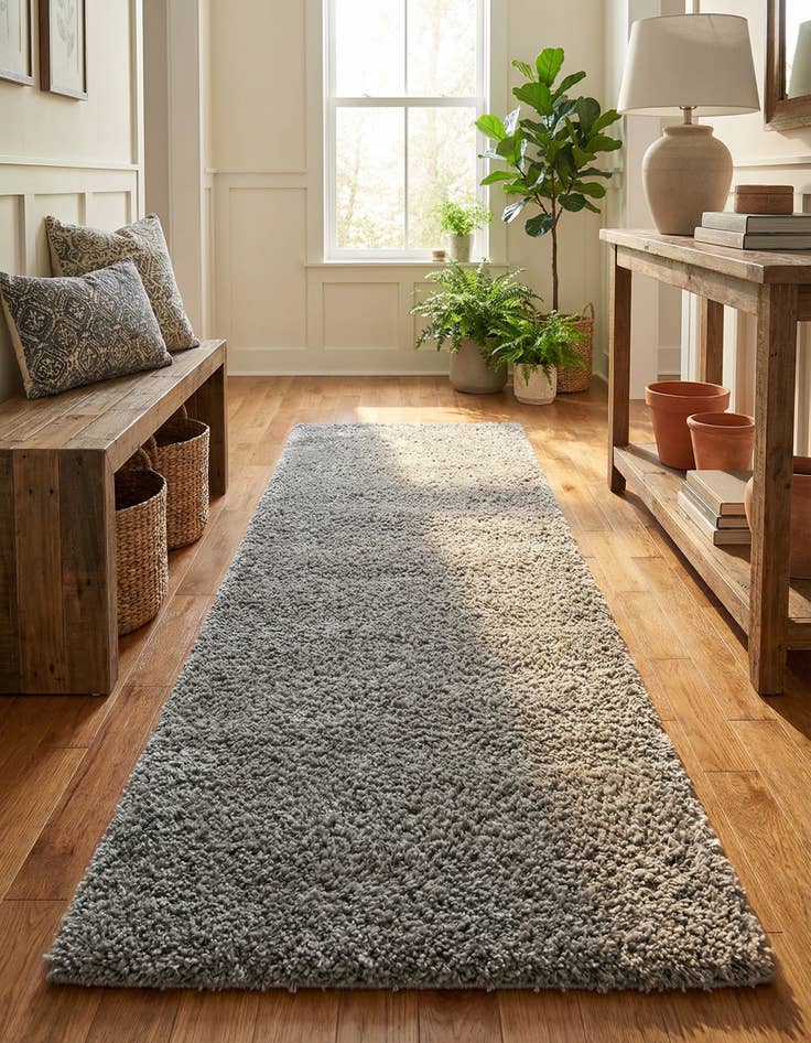 Detail image of 2' 6 x 10' Zermatt Shag Runner Rug
