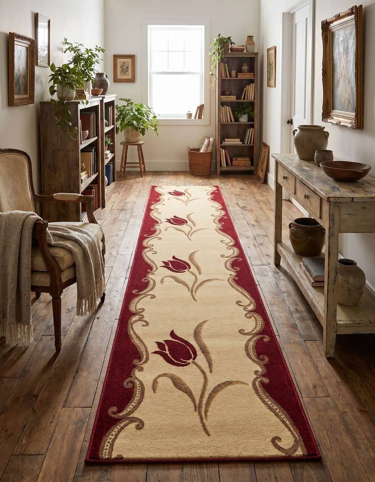 Detail image of 3' 3 x 98' 5 Reproduction Gabbeh Runner Rug