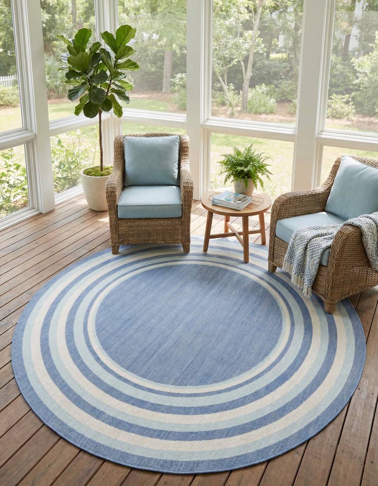 Detail image of 7' x 7' Lotus Round Rug