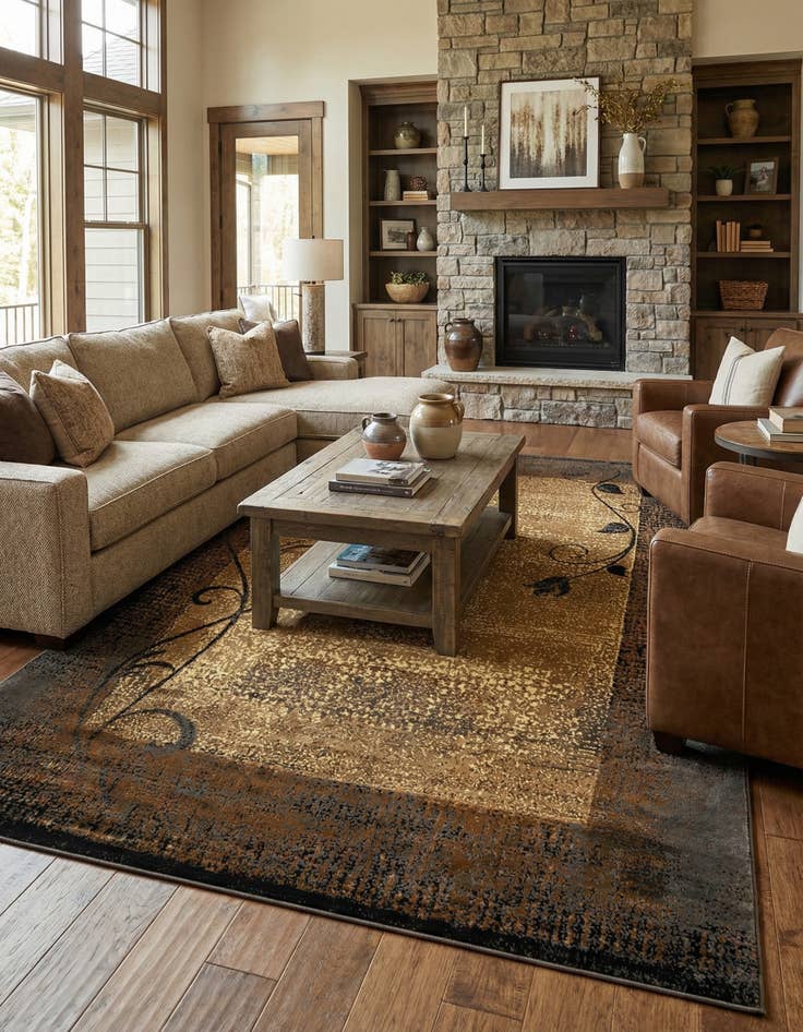 Detail image of 10' x 14' 1 Coffee Shop Rug