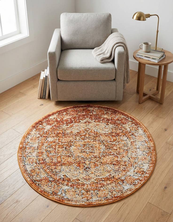 Detail image of 3' 3 x 3' 3 Isabella Round Rug