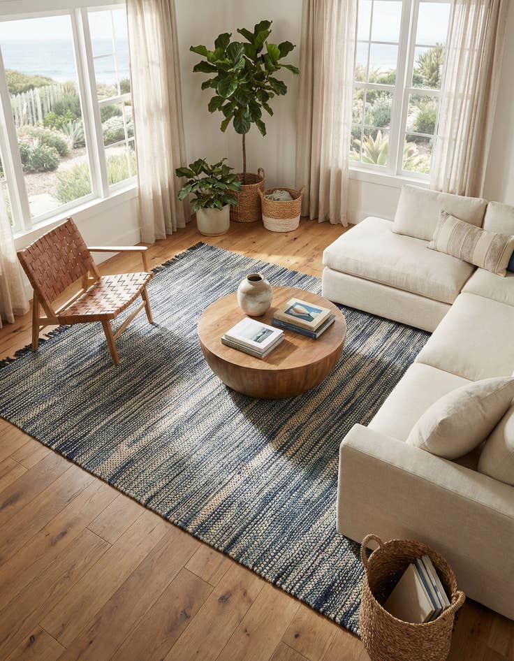 Detail image of 9' x 12'  Hand Woven Chunky Jute Rug