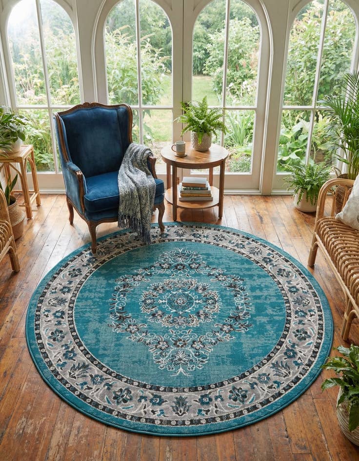Detail image of 5' 3 x 5' 3 Lucerne Round Rug
