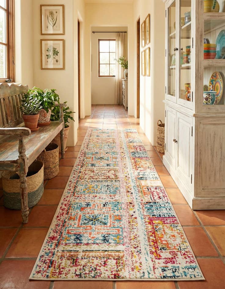 Detail image of 2' 7 x 10' Washable Alta Runner Rug