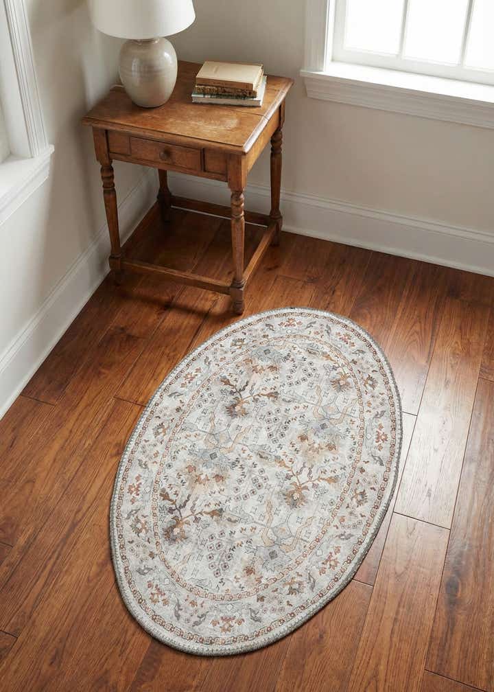 2' x 3' 1 Washable Timeless Oval Rug