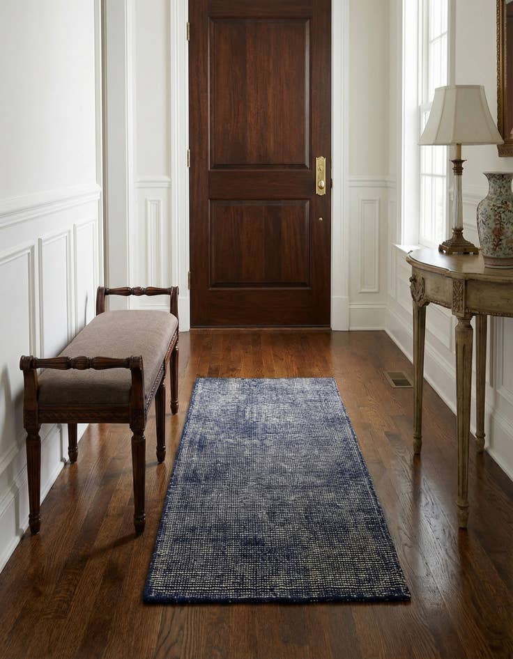 Detail image of 2' x 5' 1  Hand Woven Jill Zarin English Manor Farmhouse Wool Runner Rug