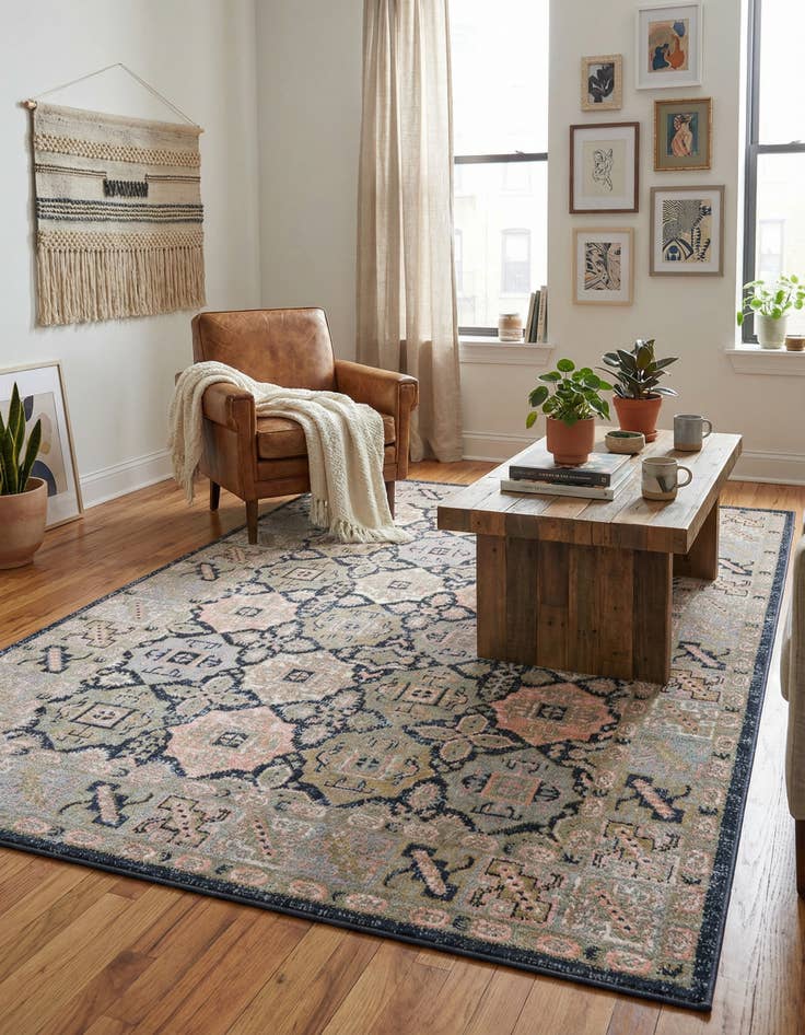 Detail image of 5' 3 x 8' Kamala Washable Rug