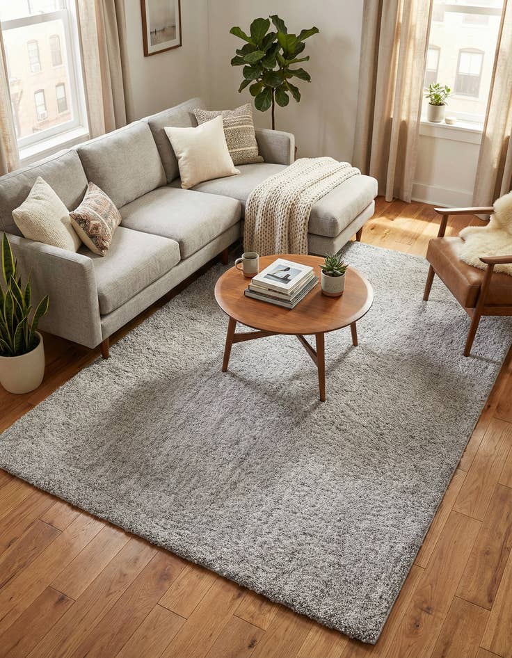 Detail image of 6' 5 x 9' Jill Zarin Shaggy Chic Rug