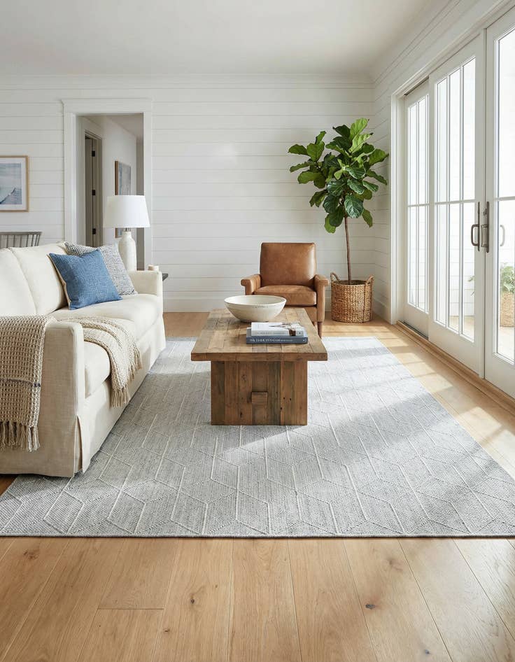 Detail image of 7' 10 x 10'  Washable Trellis Indoor / Outdoor Rug