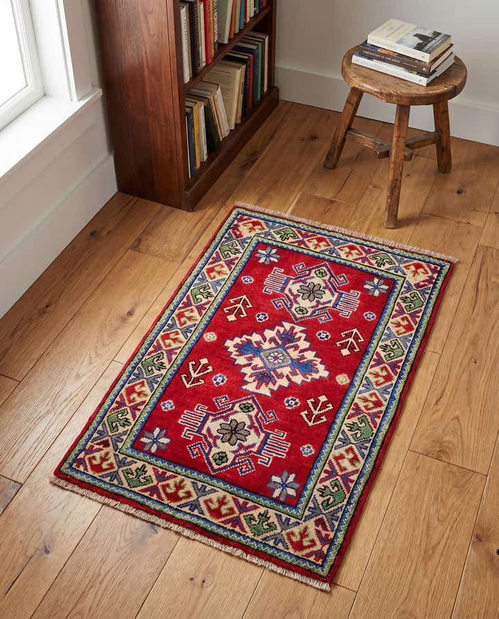 2' x 3' Hand Knotted Kazak Rug