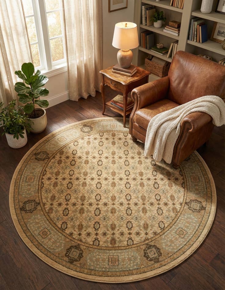 Detail image of 6' x 6' Amina Round Rug