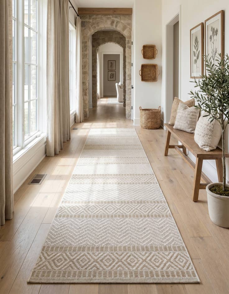 Detail image of 4' x 82' Easy-Clean Indoor / Outdoor Runner Rug