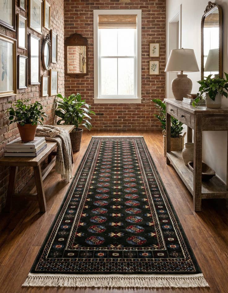 Detail image of 2' 7 x 12' Bokhara Runner Rug