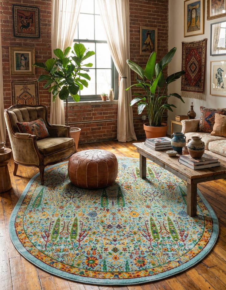 Detail image of 7' 10 x 10' Calypso Oval Rug