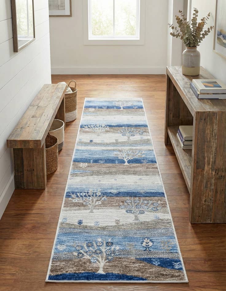 Detail image of 2' x 8' Gabbeh Runner Rug