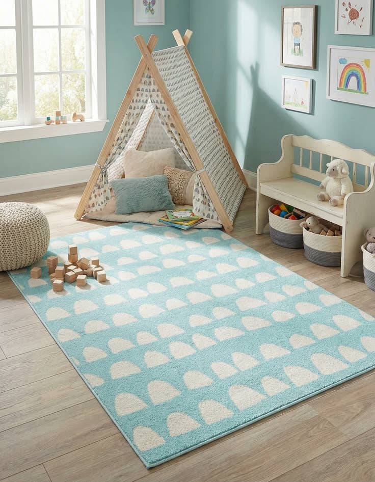 Detail image of 4' x 6' Whimsy Kids Rug