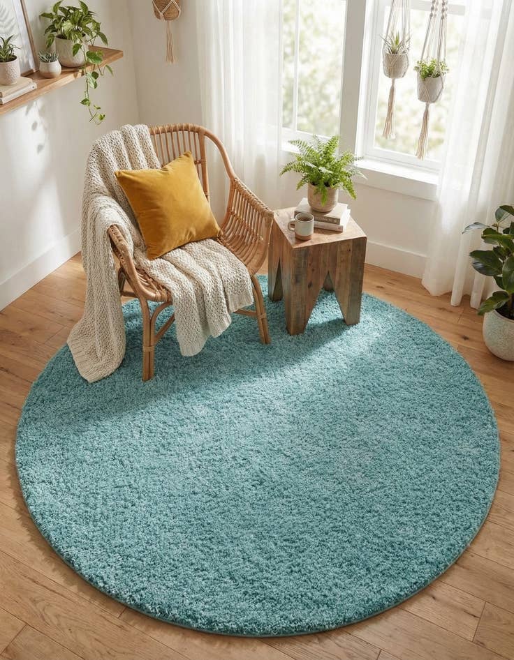 Detail image of 7' 10 x 7' 10 Everyday Shag Round Rug