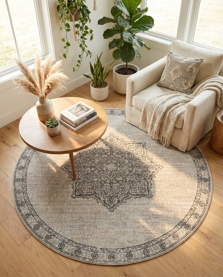 Detail image of 6' x 6' Nyla Round Rug