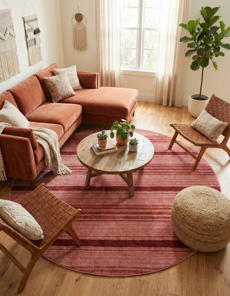 Detail image of 10' 2 x 10' 2 Gemstone Round Rug