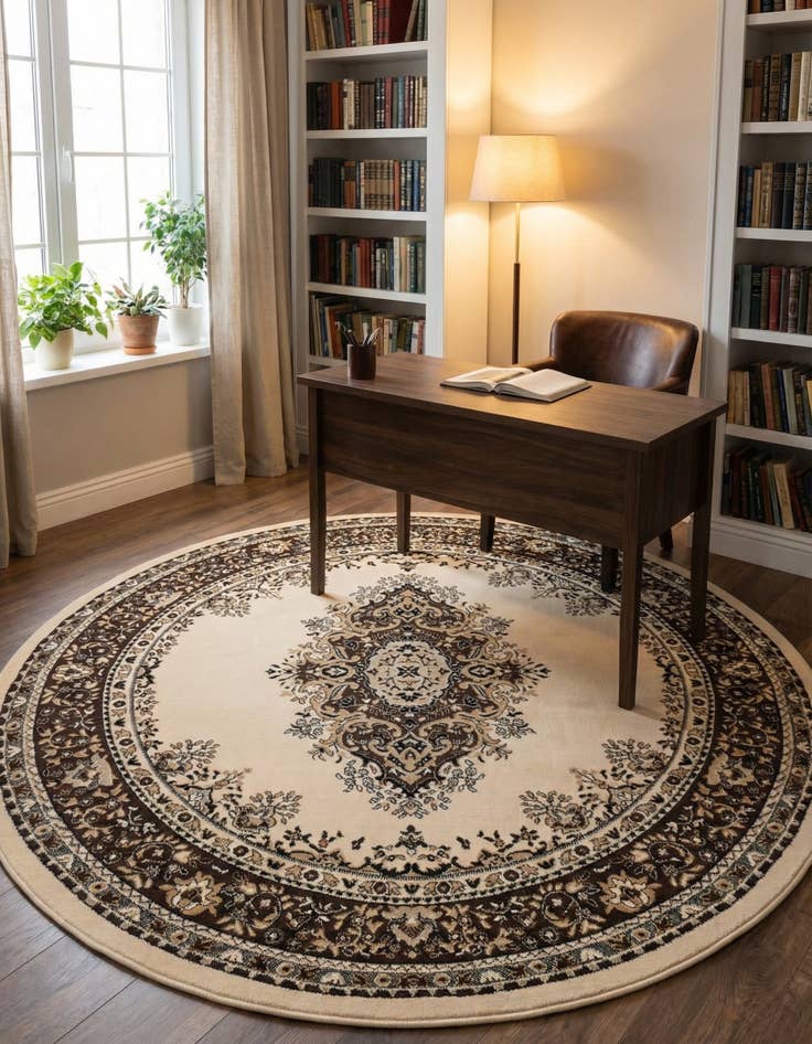 Detail image of 7' 10 x 7' 10 Amaya Round Rug