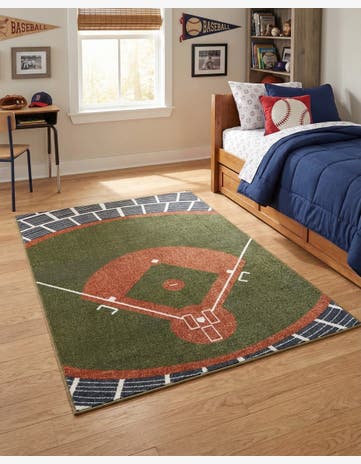 4' x 6' Sports Washable Rug