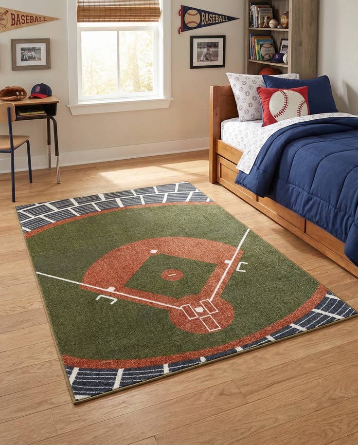 Detail image of 4' x 6' Sports Washable Rug